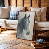 Noble Gaze In Weathered Wood