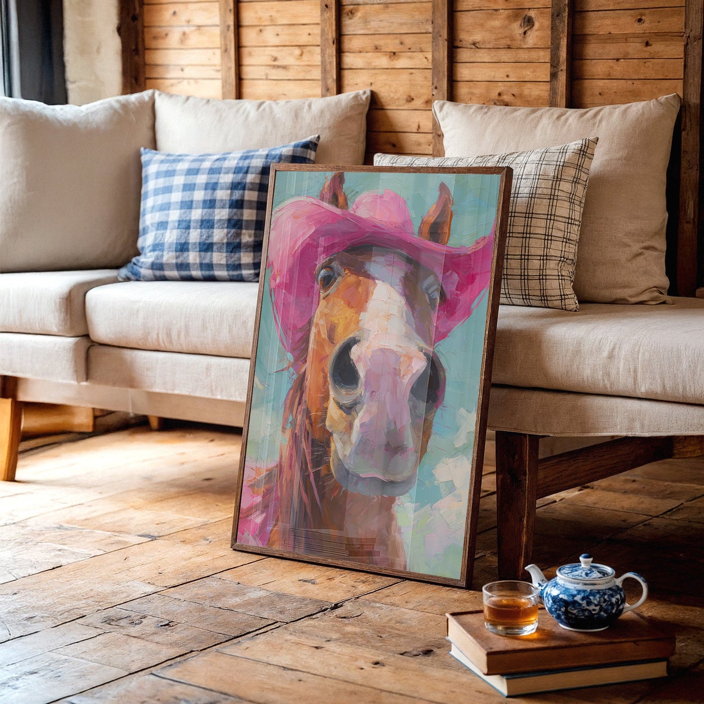 Cowgirl's Steed In Magenta