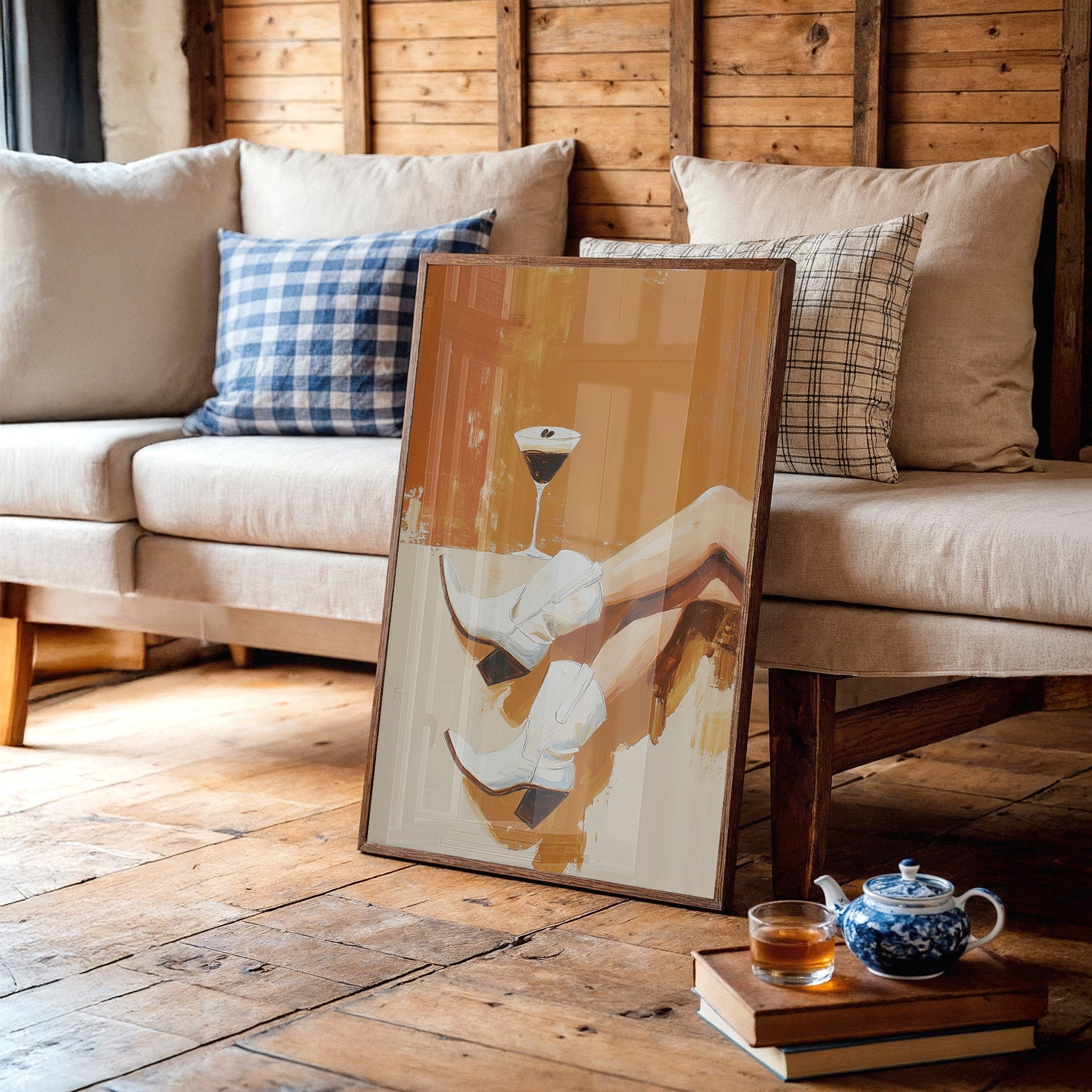 Evening Pause In Amber Light