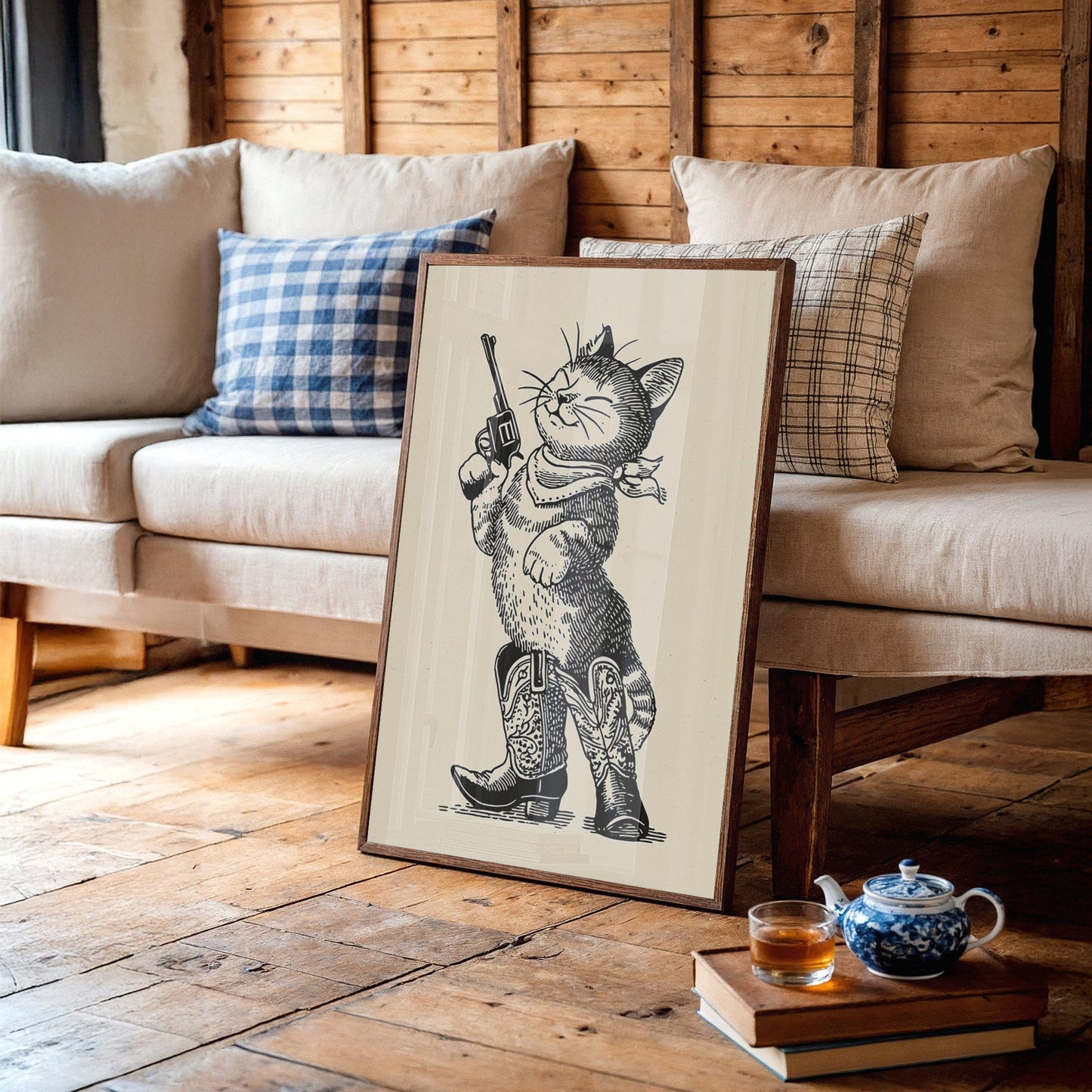 Feline Outlaw Draws At Dawn