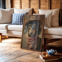 Dachshund With Western Flair