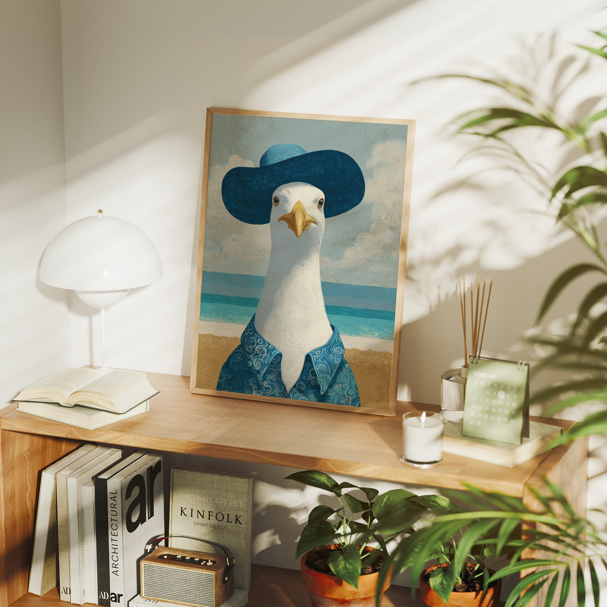 Seaside Gull In Fancy Attire