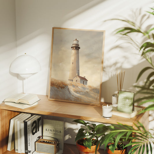 Coastal Beacon Awaits Evening Tide