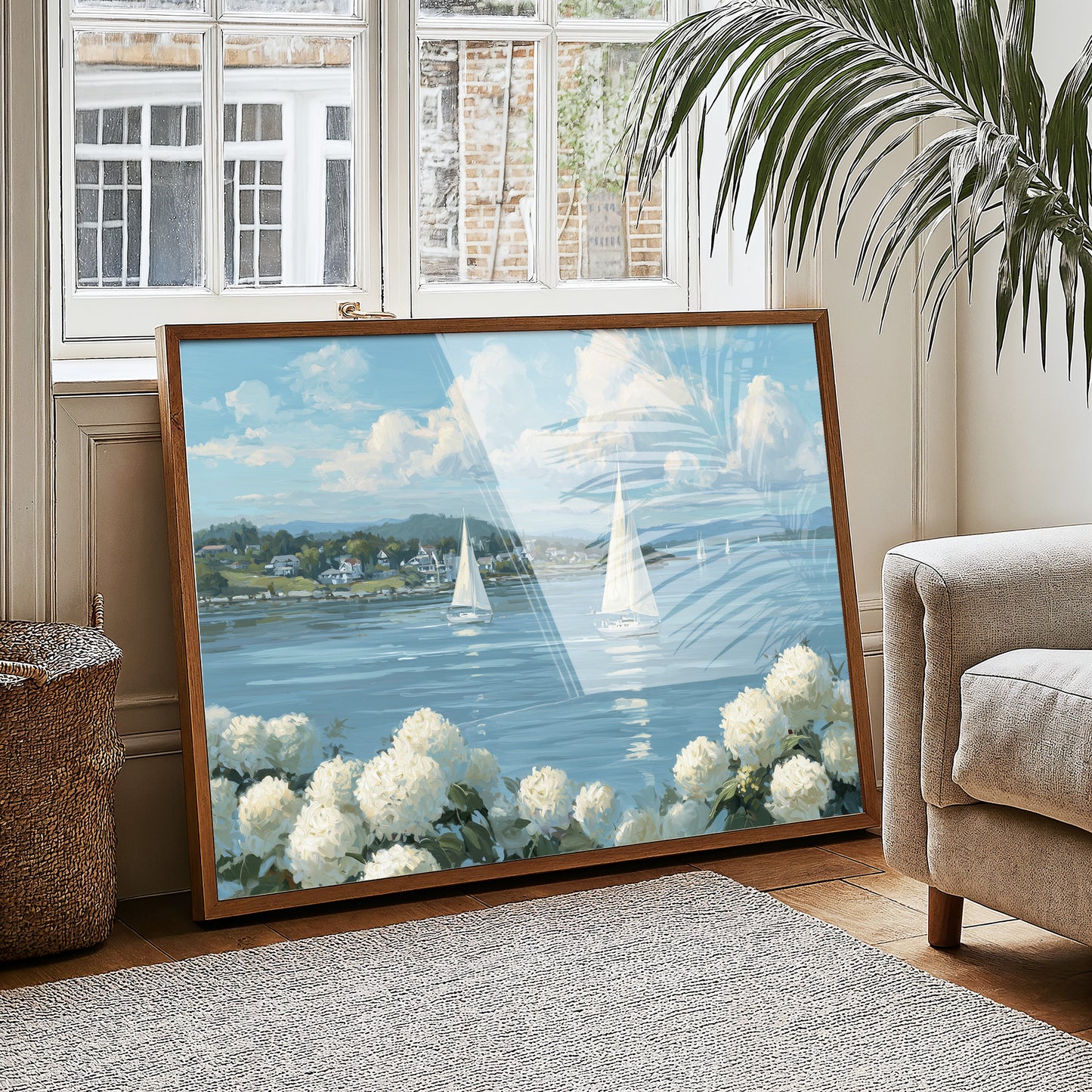 Hydrangeas Bloom By Sailing Waters