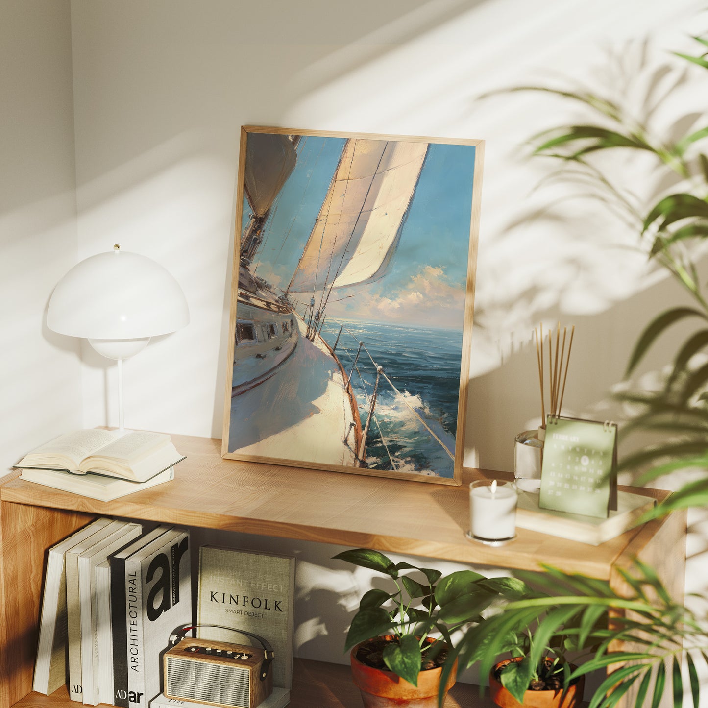 Sails Catch Morning's Azure Promise