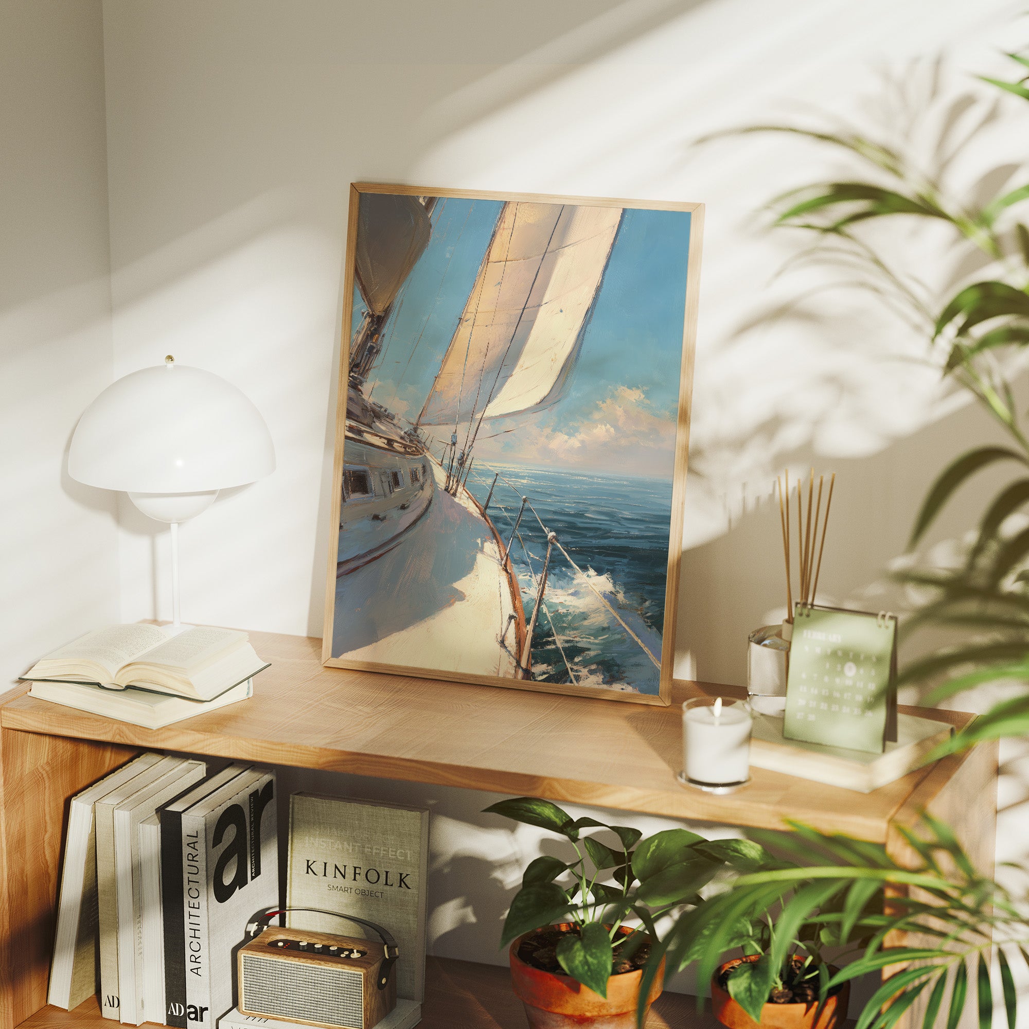 Sails Catch Morning's Azure Promise