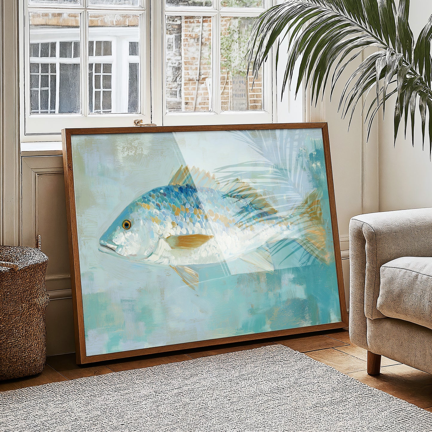 Azure Scales In Coastal Light