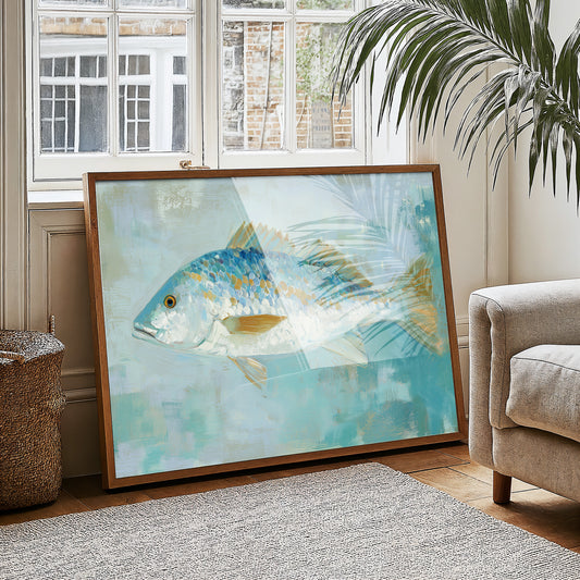 Azure Scales In Coastal Light