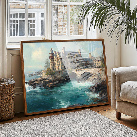 Coastal Manor Meets Turquoise Tide