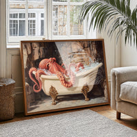 Crimson Tentacles In Vintage Bath