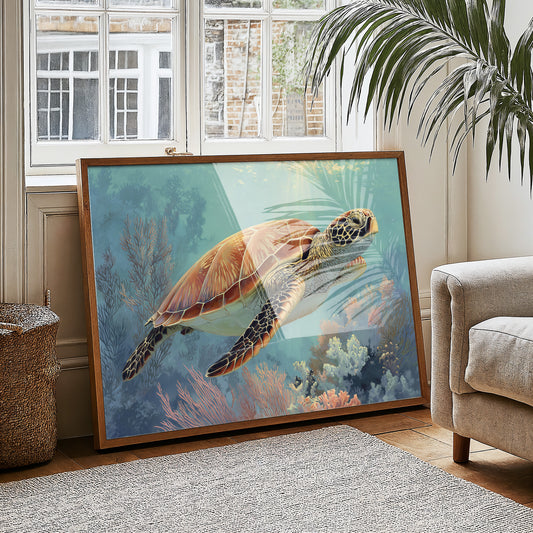 Ancient Voyager Through Turquoise Depths