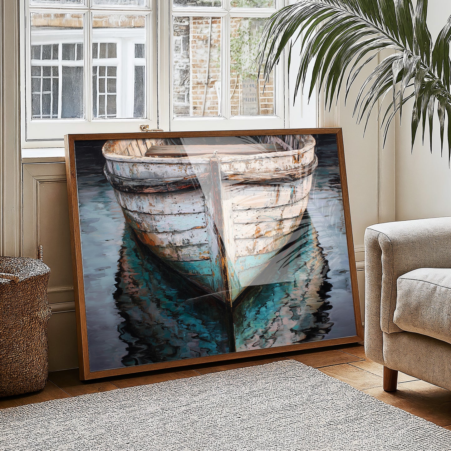 Weathered Hull Rests In Stillness