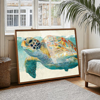 Ancient Voyager In Turquoise Depths