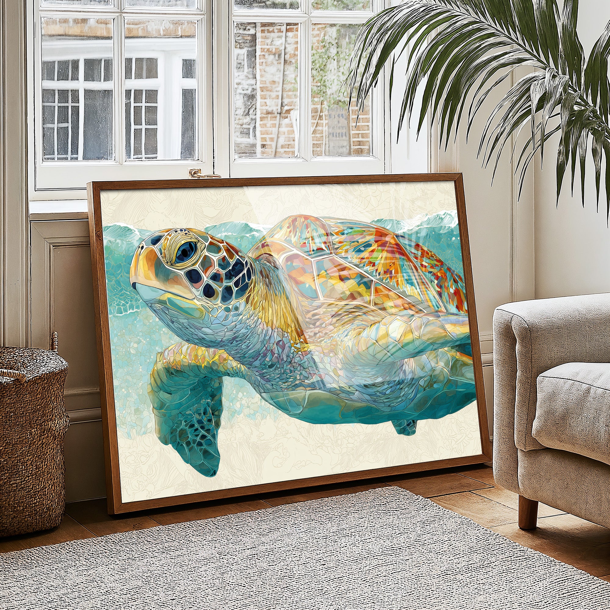 Ancient Voyager In Turquoise Depths