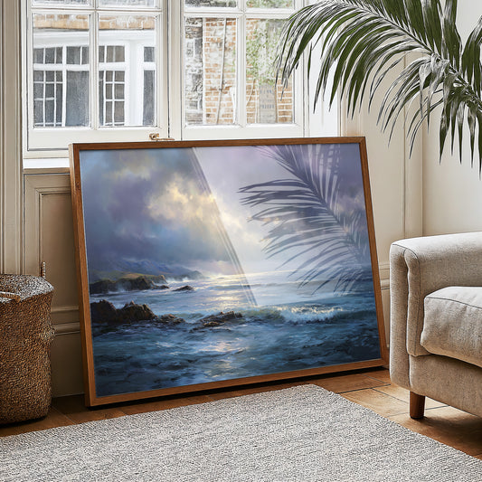 Light Breaks Through Ocean Storm