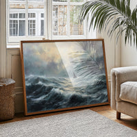 Solitary Sail Through Tempest Seas