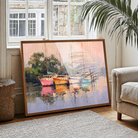 Harbor Dreams At Sunset Blush