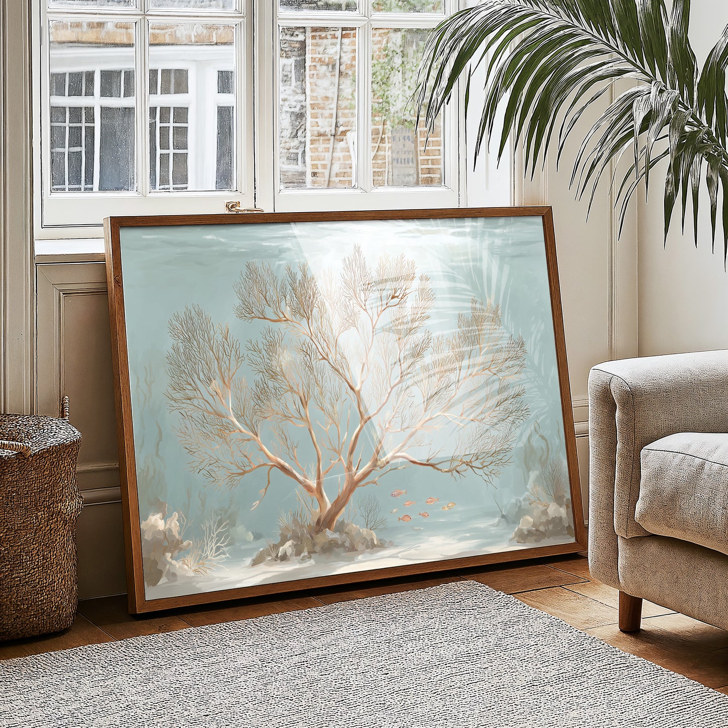 Coral Tree Beneath Azure Waters