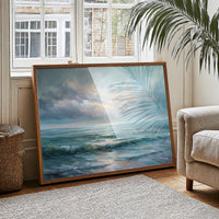 Ocean Breaths Between Storm Clouds