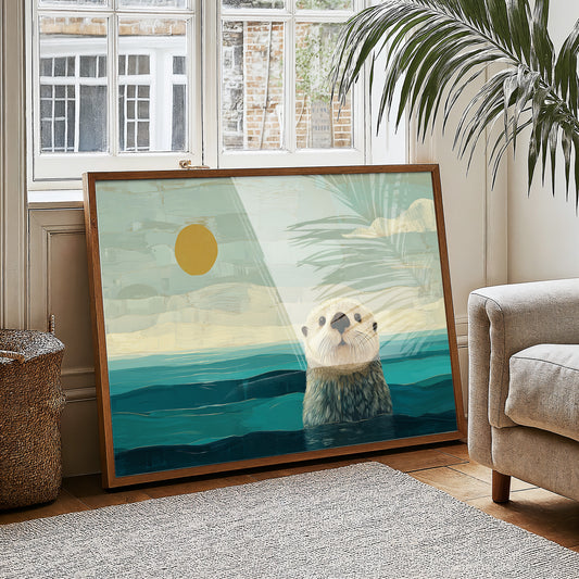 Sea Otter's Morning Curiosity