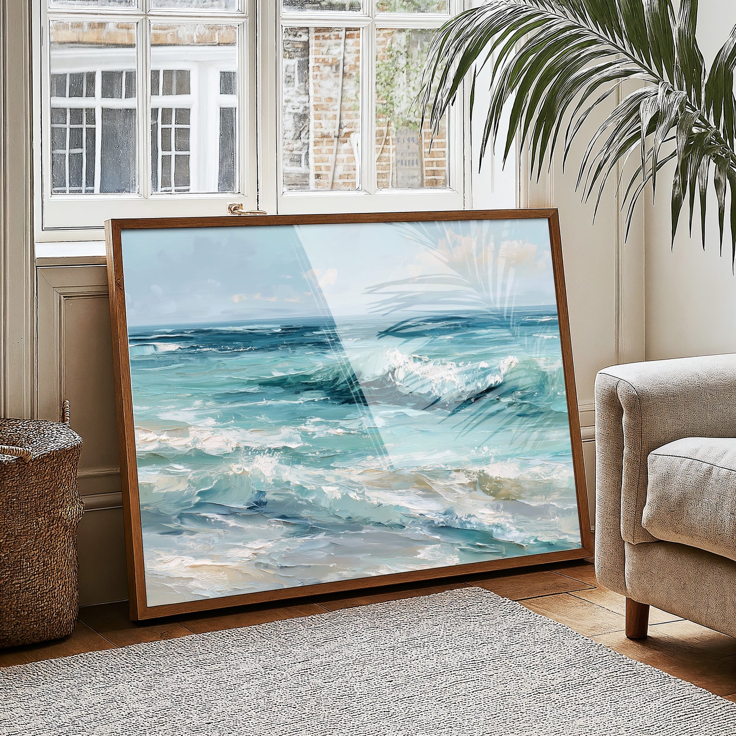 Teal Waves Beckon Morning Light