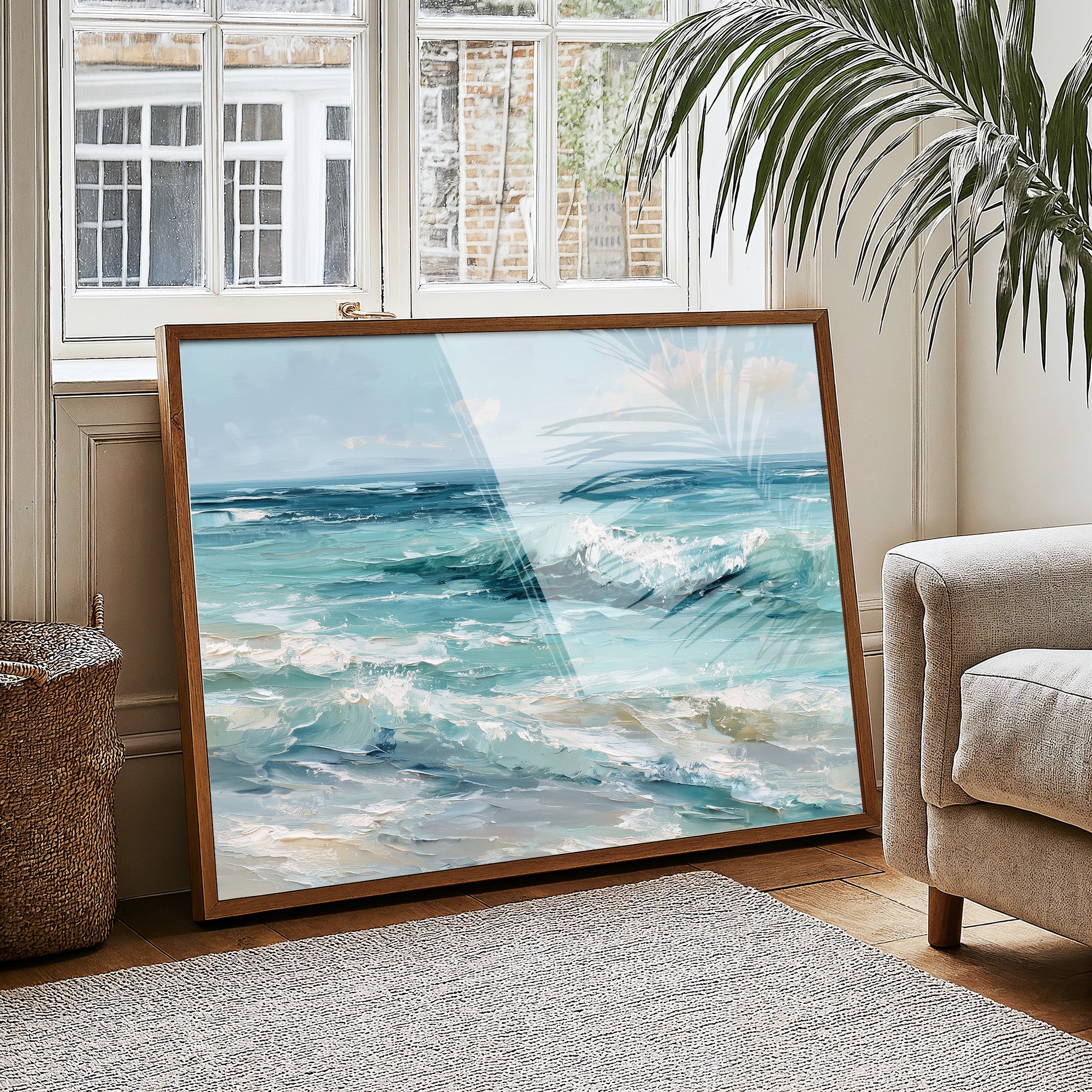 Teal Waves Beckon Morning Light