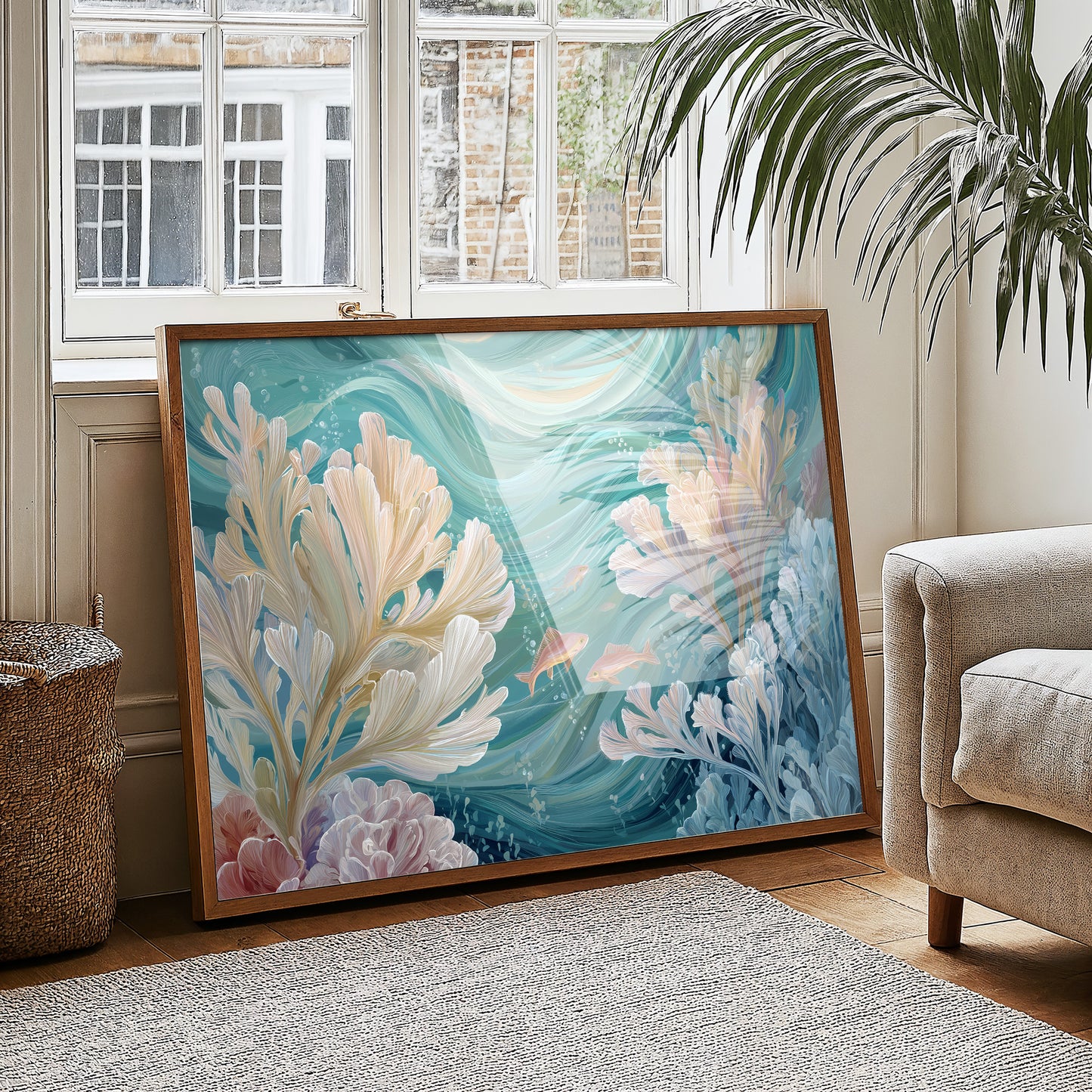 Coral Symphony In Turquoise Depths