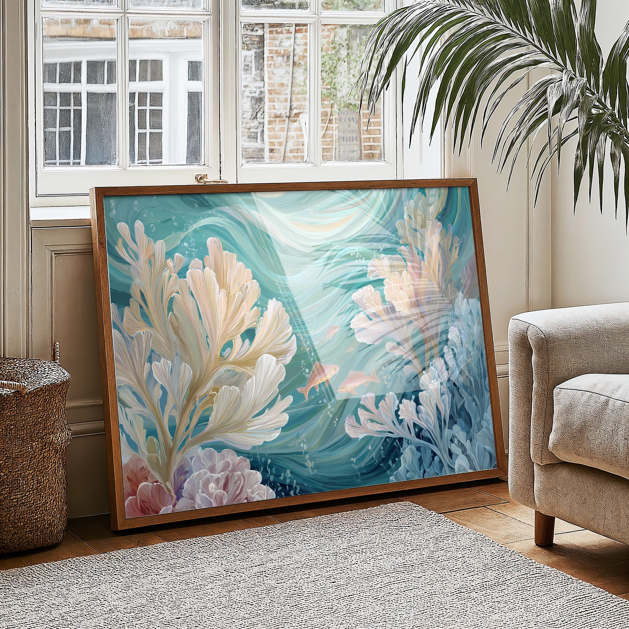 Coral Symphony In Turquoise Depths