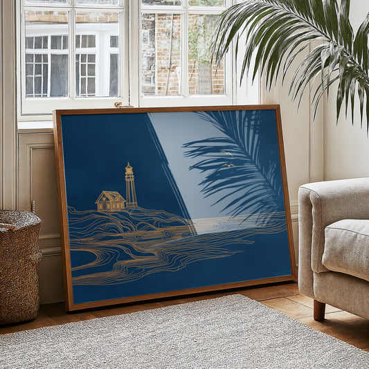 Coastal Beacon Awaits The Dawn