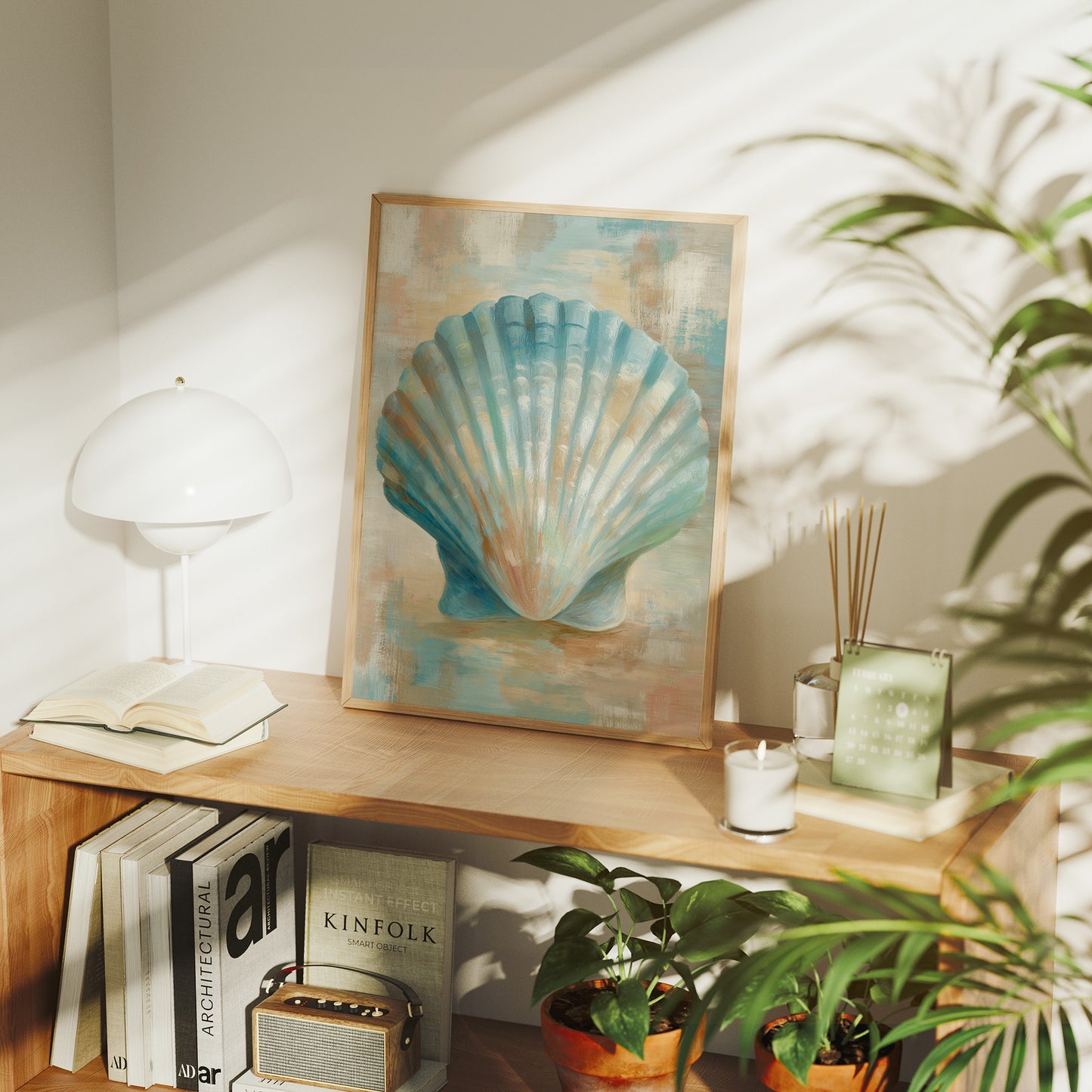 Coastal Memory In Aqua Tones