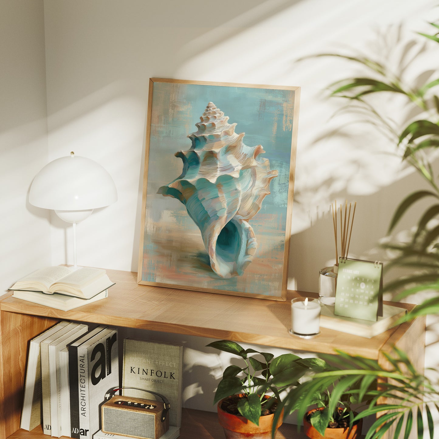 Ocean Memories In Wooden Frame