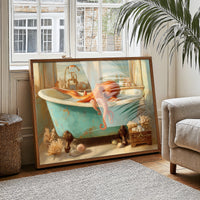 Octopus Takes A Turquoise Bath