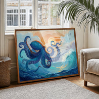 Ocean Dancer In Sunset Waves
