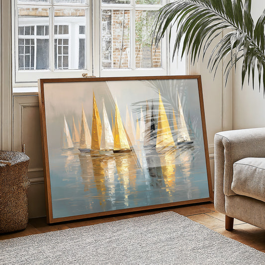 Golden Sails Dance At Dawn