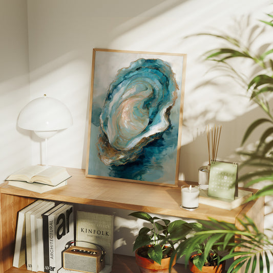 Tidal Memories In Aqua Gold