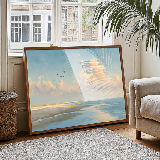 Birds Soar Above Coastal Reverie