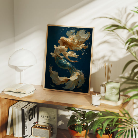 Seafoam Dances Through Teal Depths