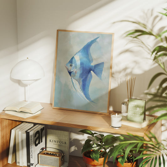 Azure Fins In Morning Light