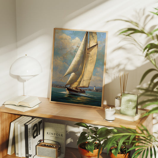 Sails Catch Afternoon's Golden Promise