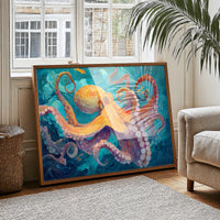 Copper Tentacles Dance Through Turquoise