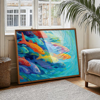 Vibrant Shoal Rides Turquoise Currents