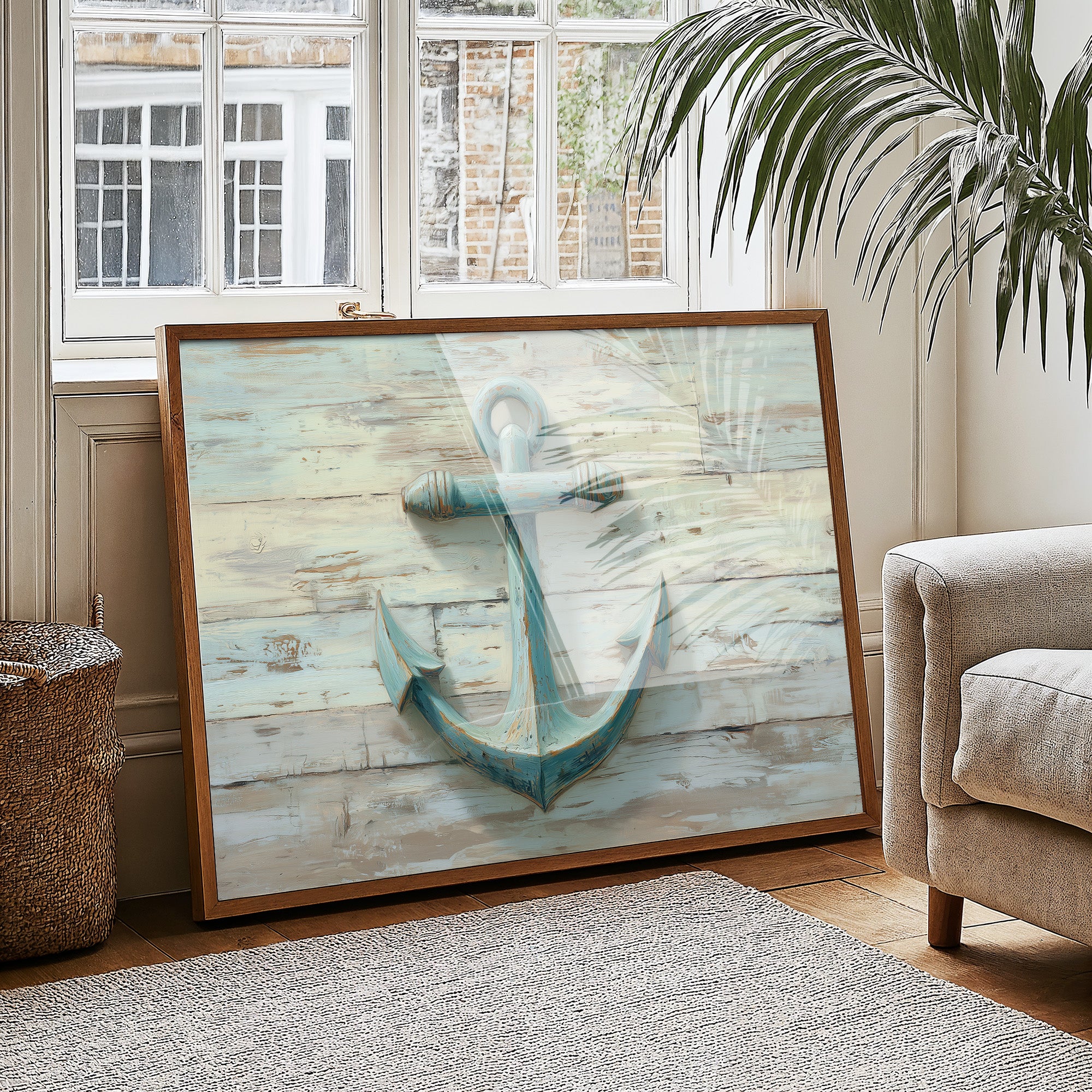 Weathered Blue Holds Coastal Memory