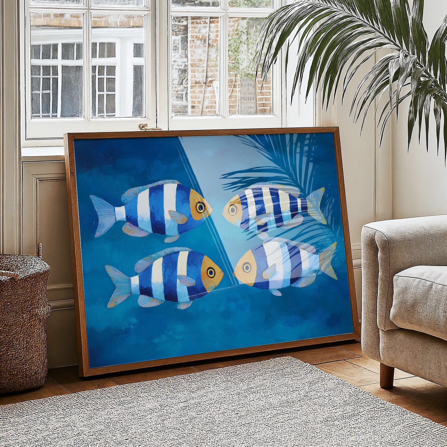 Striped Swimmers Meet At Sea