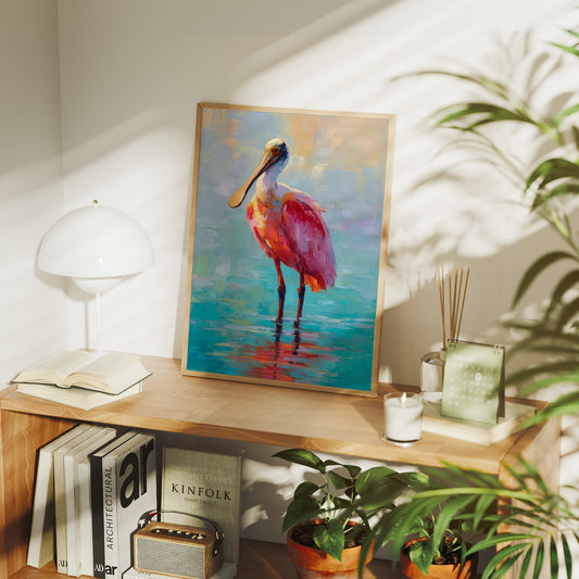 Coral Wader In Turquoise Shallows