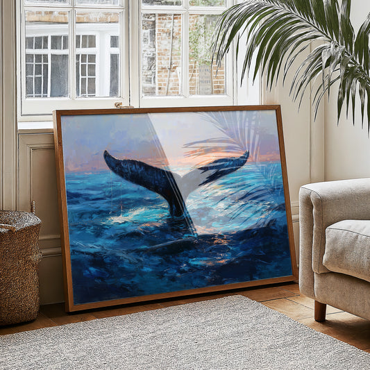 Ocean Giants Beneath Sunset Skies