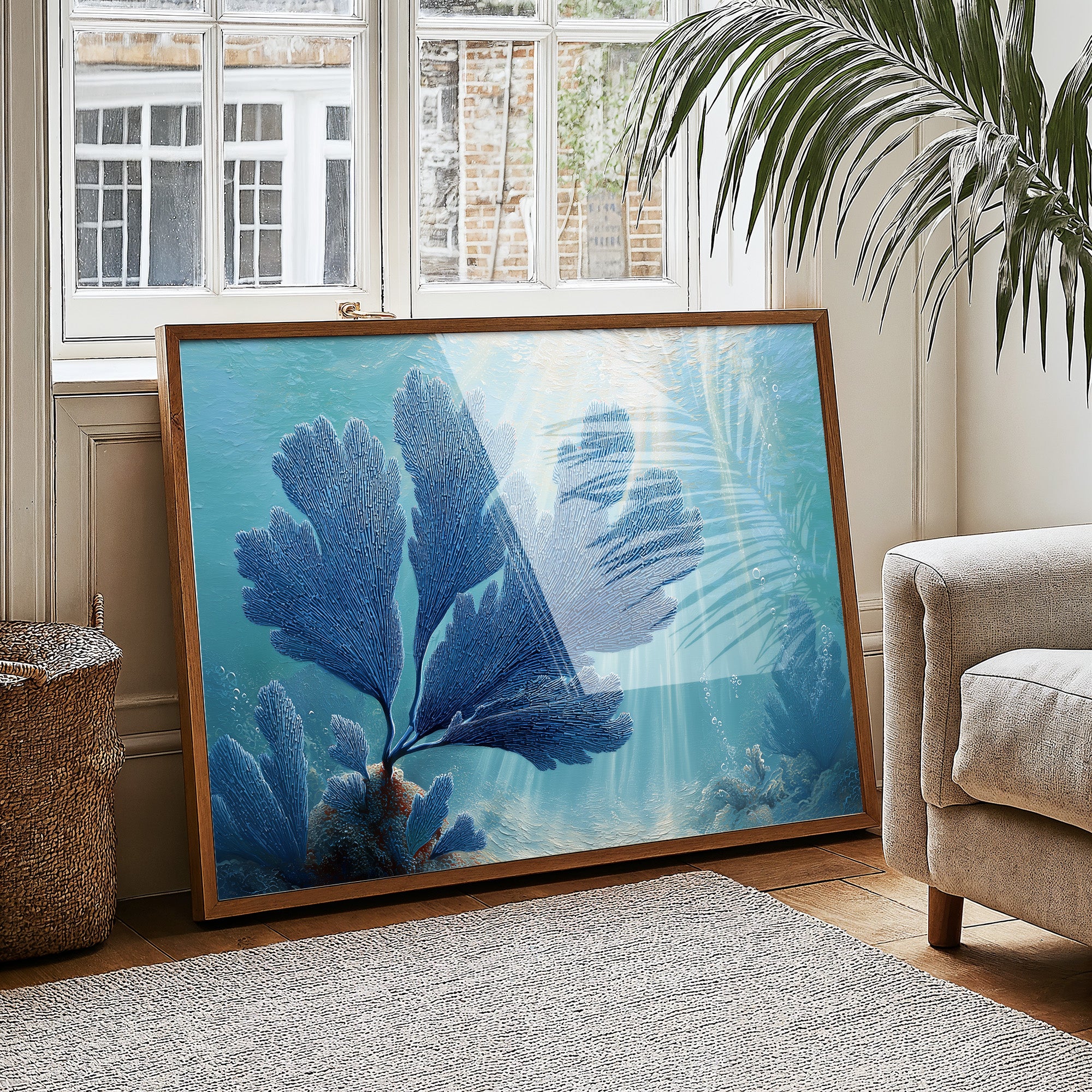 Blue Coral Dances With Light