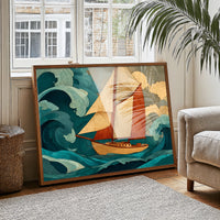 Sailing Through Teal Tempests