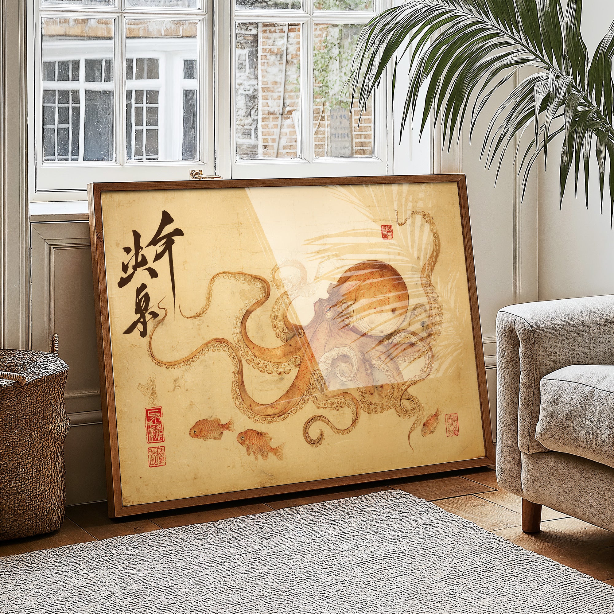 Ancient Seas On Parchment Scroll