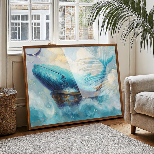 Ocean Giant Drifts Through Clouds