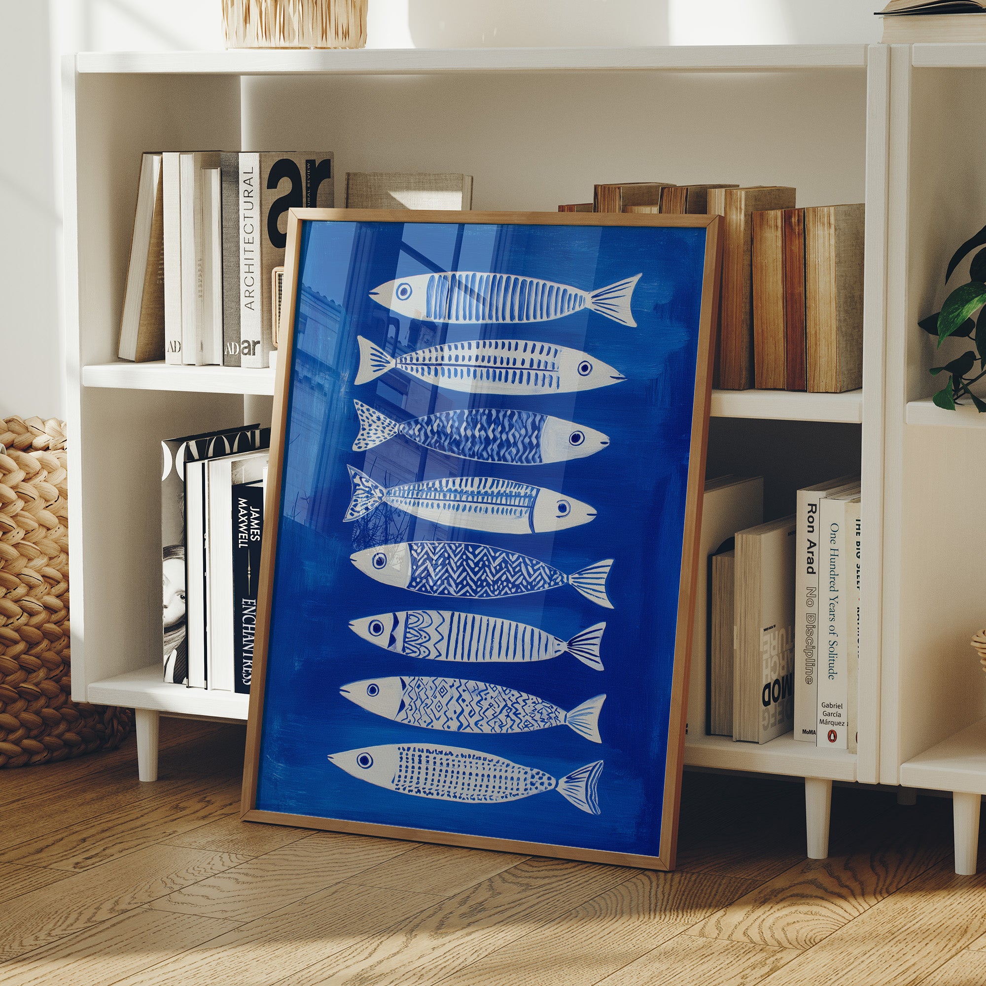 Cobalt Currents Harbor White Scales